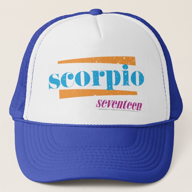 Scorpio Aqua Trucker Hat (Front)