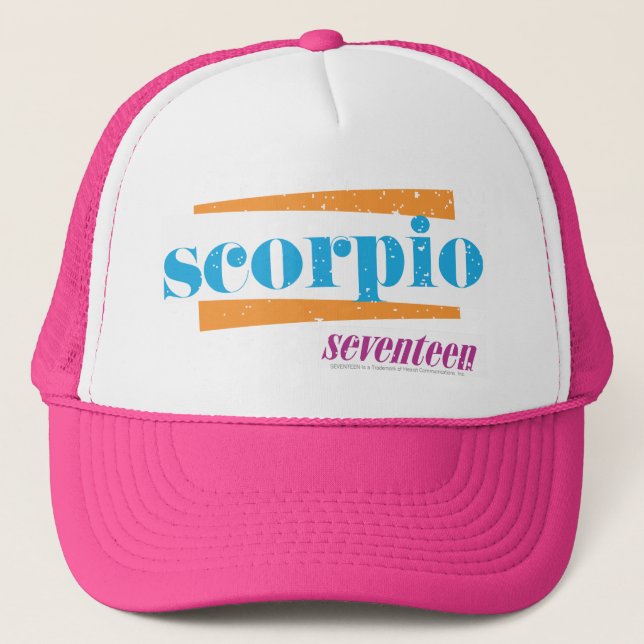 Scorpio Aqua Trucker Hat (Front)