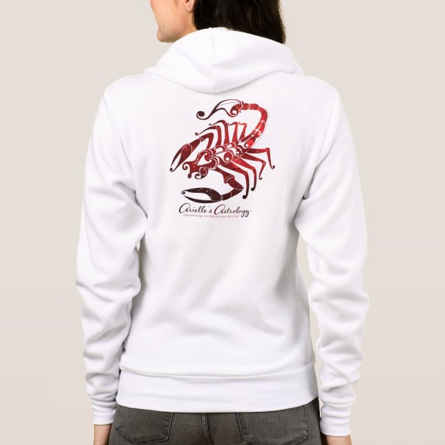Scorpio Astrology Apparel ~ Hoodie (Back)