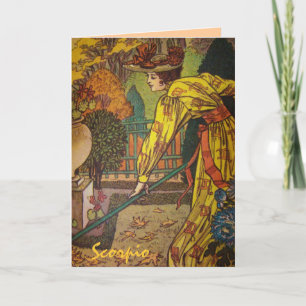 "Scorpio" Astrology Sign Card