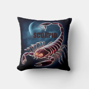 Scorpio astrology sign cushion