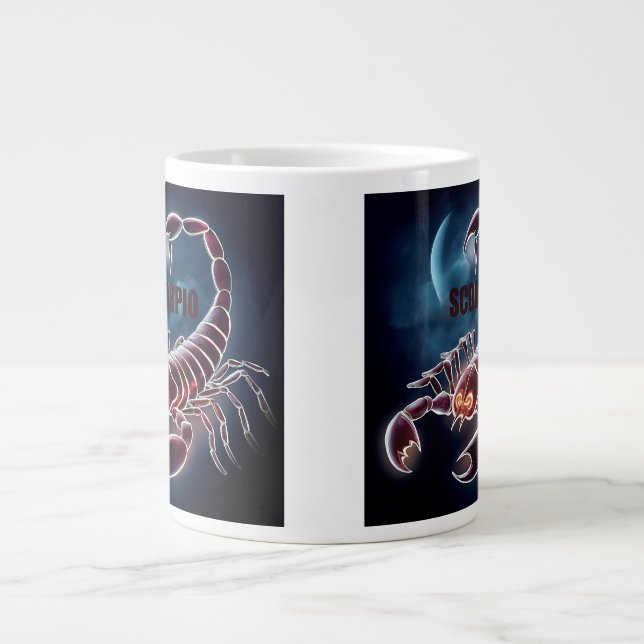 Scorpio astrology sign large coffee mug (Front)