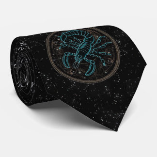 Scorpio Astrology Zodiac Neck Tie