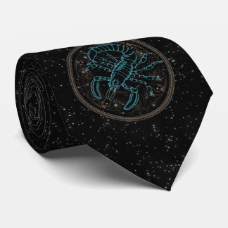 Scorpio Astrology Zodiac Neck Tie