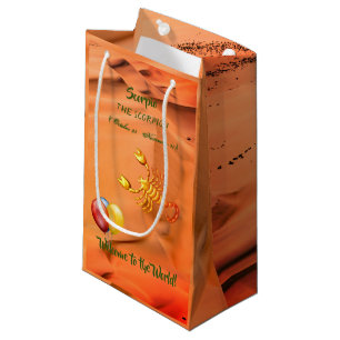 Scorpio Baby (October 23 – November 21) Scorpion  Small Gift Bag