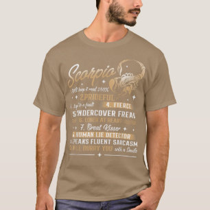 Scorpio Birthday Astrology Zodiac Sign Horoscope T-Shirt