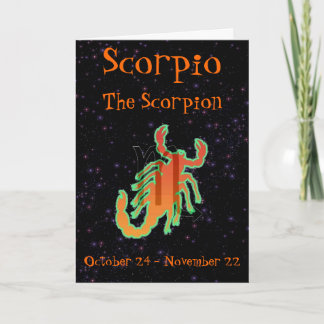 Scorpio birthday card