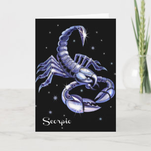 Scorpio Birthday Card