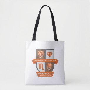 Scorpio Birthday Crest™ for November 1-21 Tote Bag