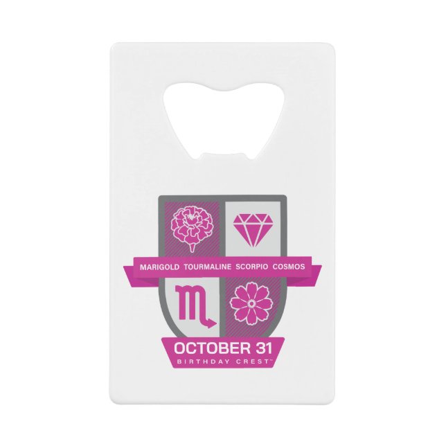 Scorpio Birthday Crest™ for October 24-31 (Front)