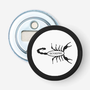 Scorpio Black Scorpion Star Sign Bottle Opener