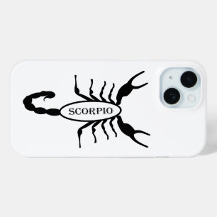Scorpio Black Scorpion Star Sign iPhone 15 Case