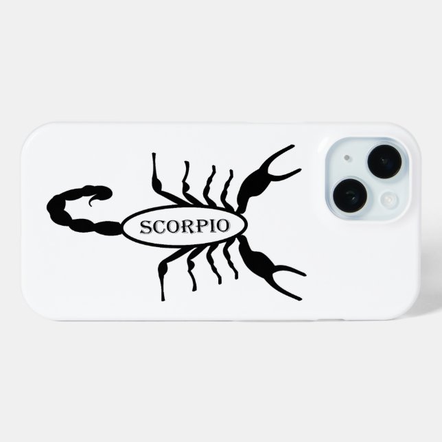 Scorpio Black Scorpion Star Sign Case-Mate iPhone Case (Back (Horizontal))