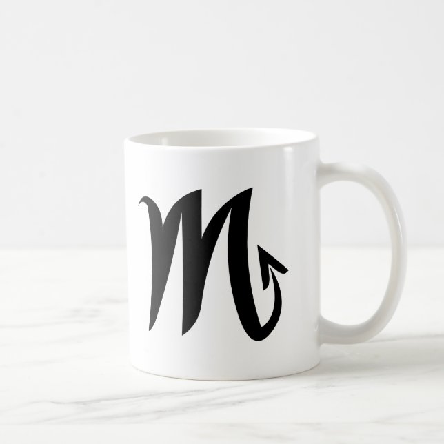 Scorpio black white mug (Right)