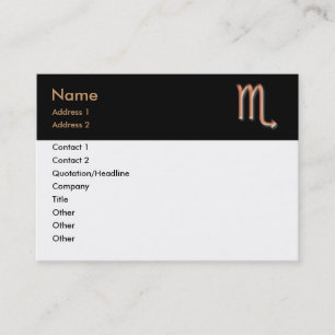 Scorpio Business Card