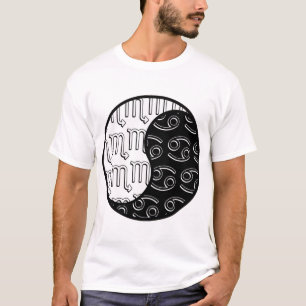 Scorpio Cancer yin yang zodiac couple T-Shirt