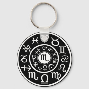 Scorpio Celestial Design Key Ring