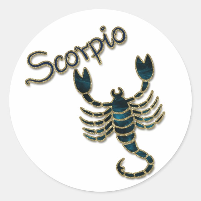 Scorpio Classic Round Sticker (Front)