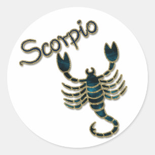 Scorpio Classic Round Sticker