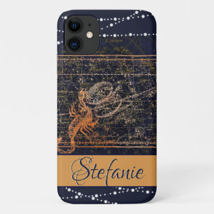 Scorpio Constellation Dark Blue iPhone 11 Case