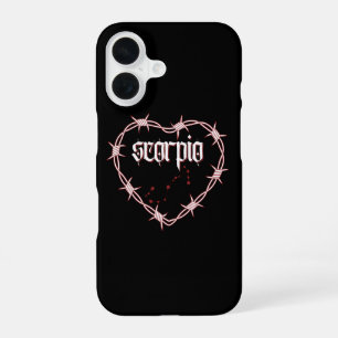 Scorpio Constellation Gothic Dark Edgy Birthday iPhone 16 Case
