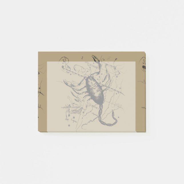 Scorpio Constellation Hevelius 1690 Classic Post-it Notes (Front)