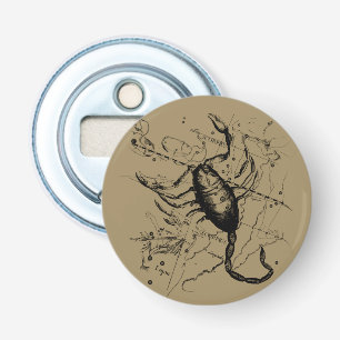 Scorpio Constellation Hevelius 1690 Decor Bottle Opener