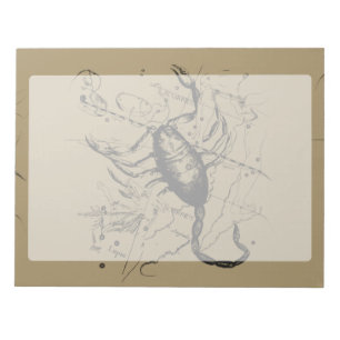 Scorpio Constellation Hevelius 1690 Engraving Notepad