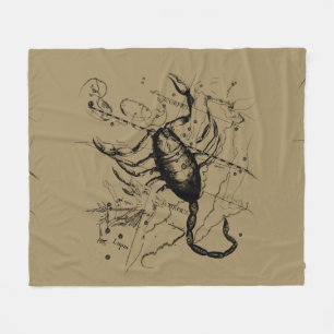 Scorpio Constellation Hevelius 1690 Oct23 -Nov 21 Fleece Blanket