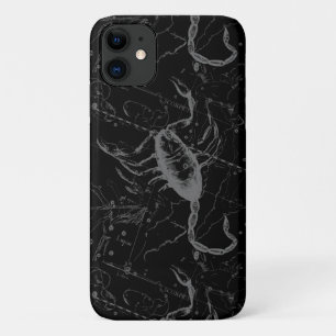 Scorpio Constellation Hevelius circa 1690 on Black iPhone 11 Case