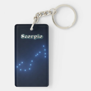 Scorpio constellation key ring