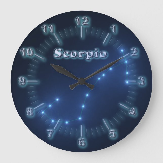 Scorpio constellation large clock (Front)