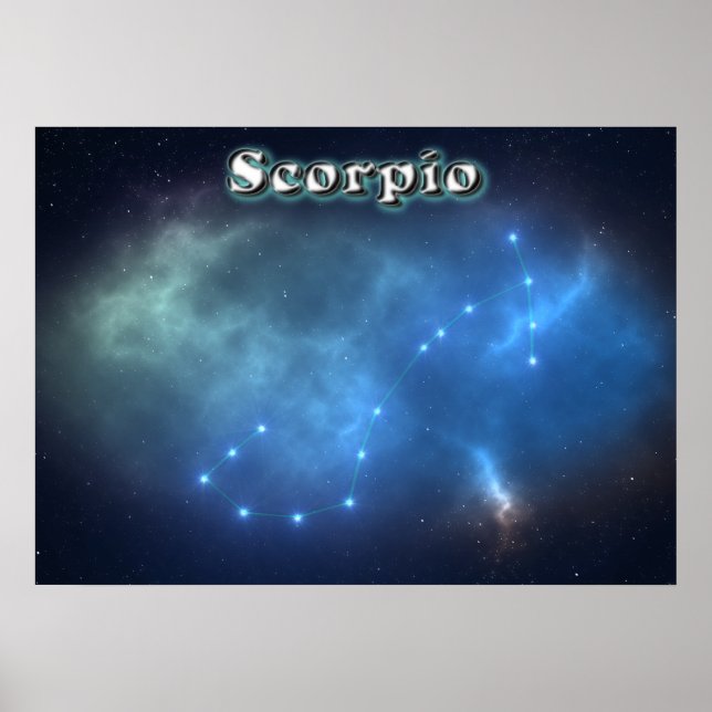 Scorpio constellation poster (Front)