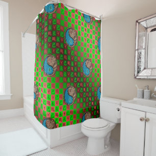 Scorpio & Earth Goat Shower Curtain