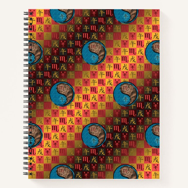 Scorpio & Earth Horse Notebook (Front)