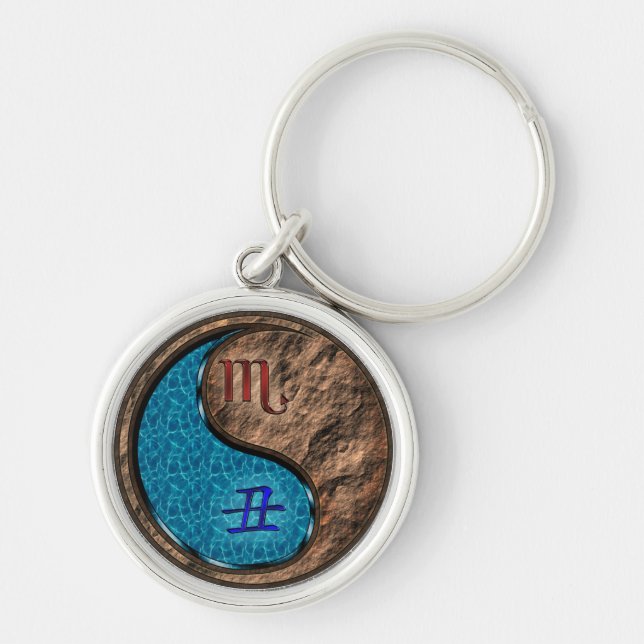 Scorpio & Earth Ox Key Ring (Front)