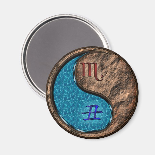 Scorpio & Earth Ox Magnet (Front/Back)