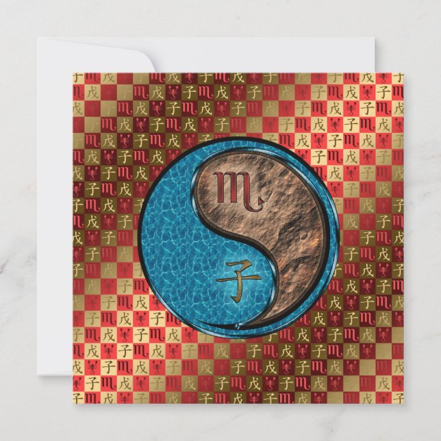 Scorpio & Earth Rat Card (Front)