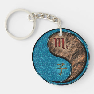Scorpio & Earth Rat Key Ring