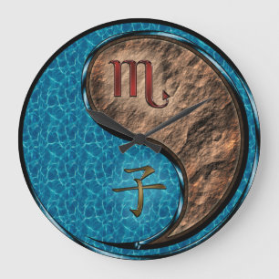 Scorpio & Earth Rat Large Clock