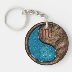 Scorpio & Earth Snake Key Ring