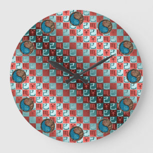 Scorpio & Earth Snake Large Clock