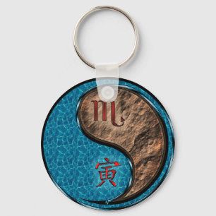 Scorpio & Earth Tiger Key Ring
