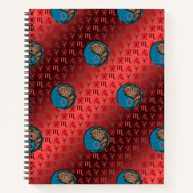 Scorpio & Earth Tiger Notebook (Front)