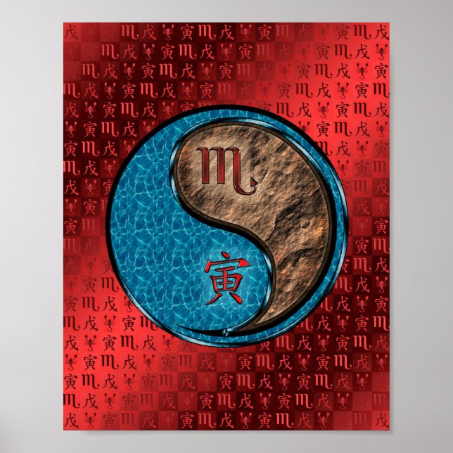 Scorpio & Earth Tiger Poster (Front)