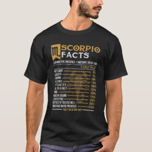 Scorpio Facts  Astrology Zodiac Sign Horoscope T-Shirt
