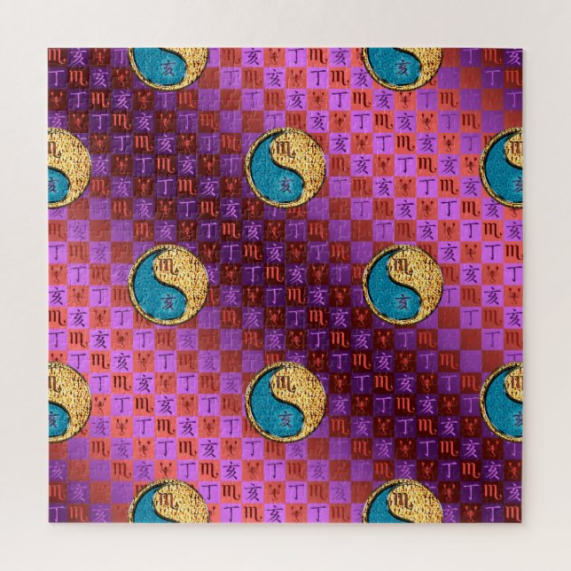 Scorpio & Fire Boar Jigsaw Puzzle (Vertical)
