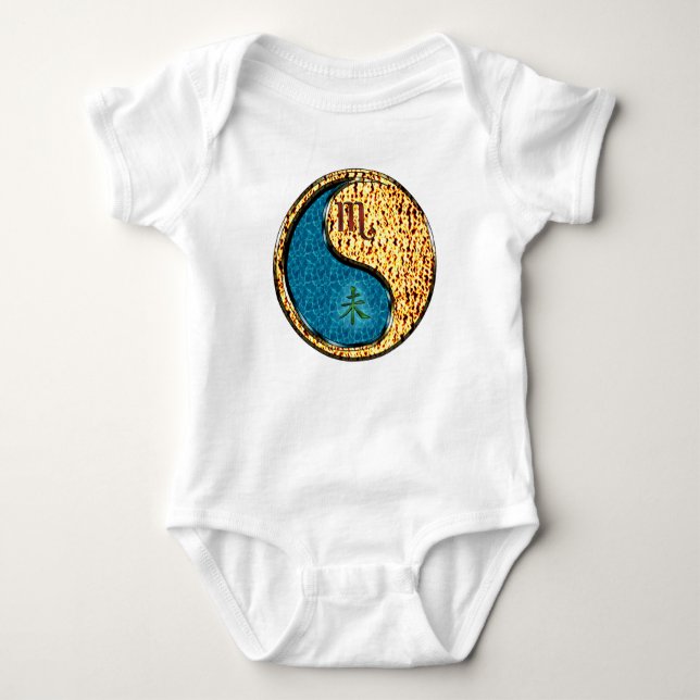 Scorpio & Fire Goat Baby Bodysuit (Front)