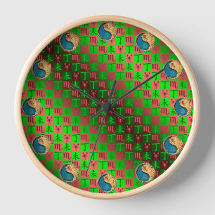 Scorpio & Fire Goat Clock
