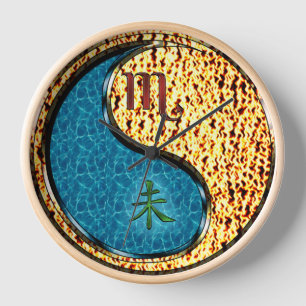 Scorpio & Fire Goat Clock